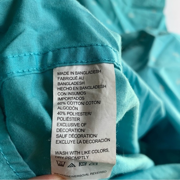 iZod Blue Turtle Button Down Men's Shirt Size Small - Picture 5 of 10